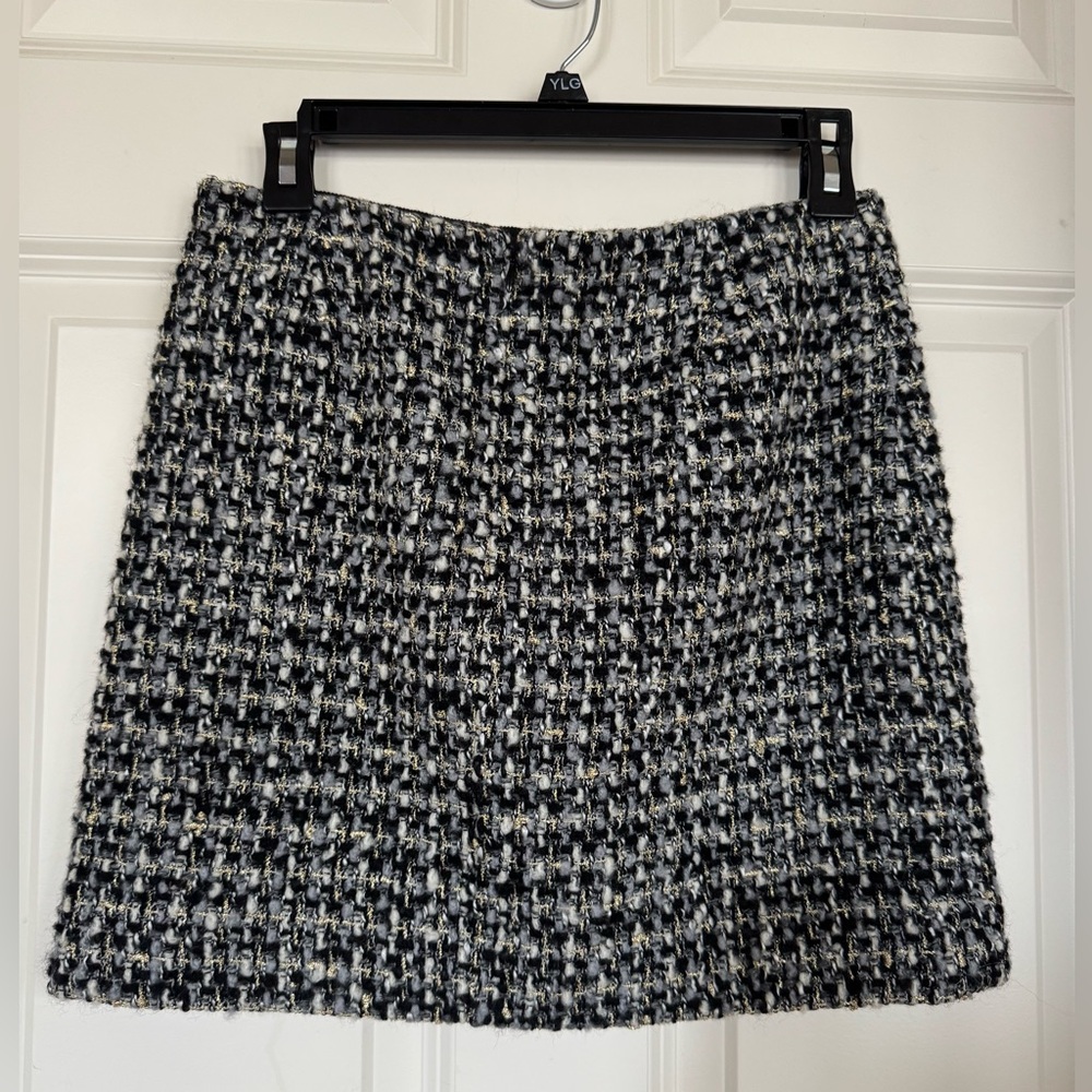 J Crew Wool Blend Mini Skirt